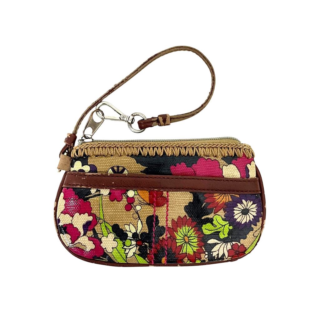 Sak Roots Colorful Floral Clutch: Y2K, Modern